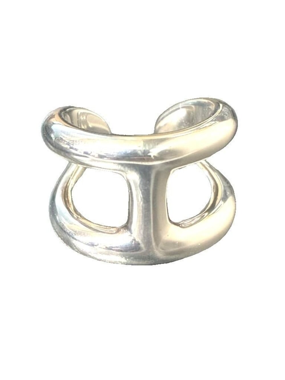 Hermes Osmose GM 54 Grand Model Ring Silver